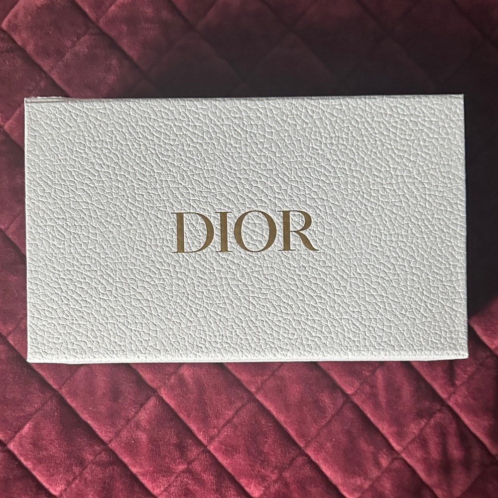 Dior White Textured Box with Gold Logo